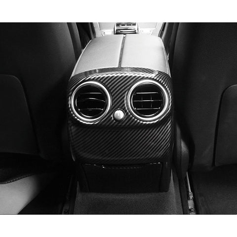 Rear AC Air Condition Vent Outlet Cover Trim, Carbon Fiber Pattern, Compatible with Mercedes Benz Mercedes Benz C Class W205 2015-2021, GLC Class W253 2016-2021