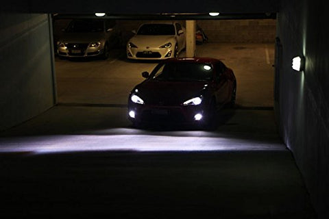 2x HID White 160W 12000LM H7 6000K Headlight Bulbs Powered By Luxen LED (Newest Model)