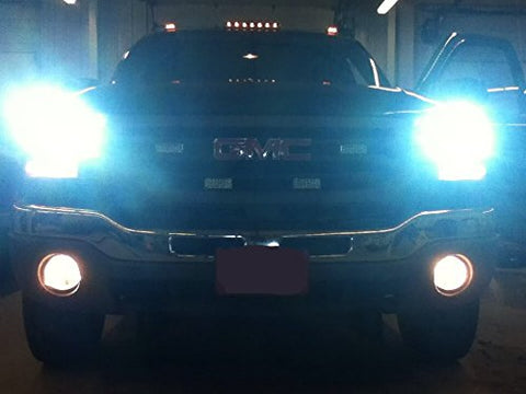 2pcs H8 H9 H11 Ice Blue 8000K COB LED Headlight Bulbs Conversion Kit For High/Low Beam Daytime Running Lights