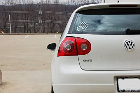 3pcss 5" JDM SHOCKER HAND Logo Import Drift Car Window Die-Cut Graphic Vinyl Decals for SUV Truck Car Bumper, Laptop, Wall, Mirror, Motorcycle