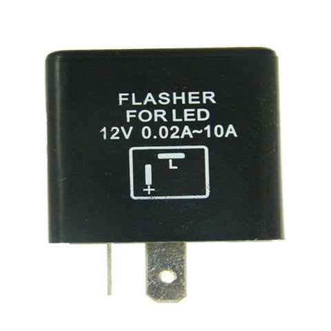 2-Pin Flashing Electronic LED Flasher Assy Relay Fix For LED Turn Signal Light Bulbs