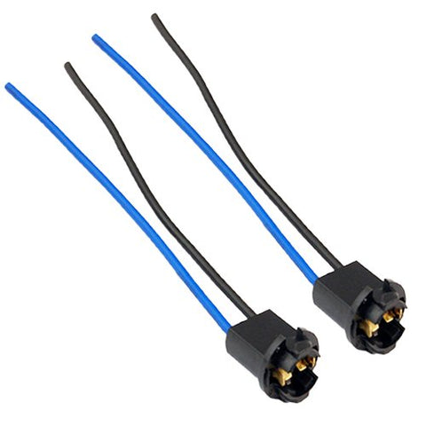 T10 Adapter Wiring Harness Sockets Wire For Fog Light Headlights Lamps