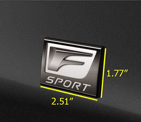 3D Metal F Sport Auto Emblem Body Trunk Lid sticker decal badge for Lexus GS200t IS200t CT200h ES300h ES350 GS F LS600h