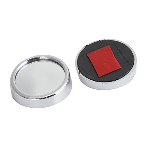 2 pcs Silver 2.0" Angle Convex Round Rear Wide View Blind Spot Mirrors For Car Truck SUVs Motorcycle