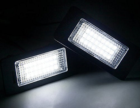 Direct Replace Error Free 24-LED License Plate Lamps For BMW E90 E92 E60 E70