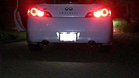 Direct Fit White LED License Plate Light Lamps For Nissan 370Z GTR Infiniti G37