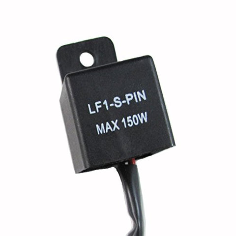 12V 2-Pin Electronic LED Flasher Relay Fix Motorcycle Turning Signal Lights Hyper Flashing