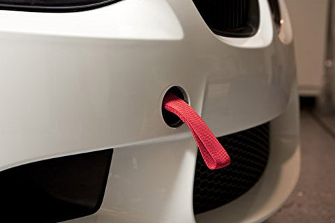 1x JDM Sports High Strength Racing Tow Strap Set For Front Rear Bumper Towing Hook
