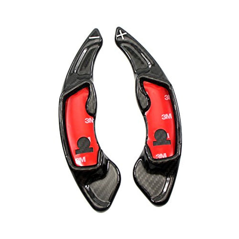 1 set Pure Real Carbon Fiber Steering Wheel Paddle DSG Shifter for Scion FRS Toyota GT86 Subaru Forester 2013 and up