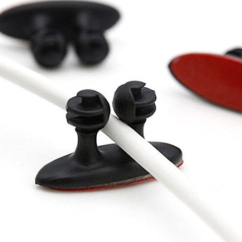 8 Pieces Car Phone Wire Cord Clip Cable Holder Tie Fixer Organizer Adhesive Clamp