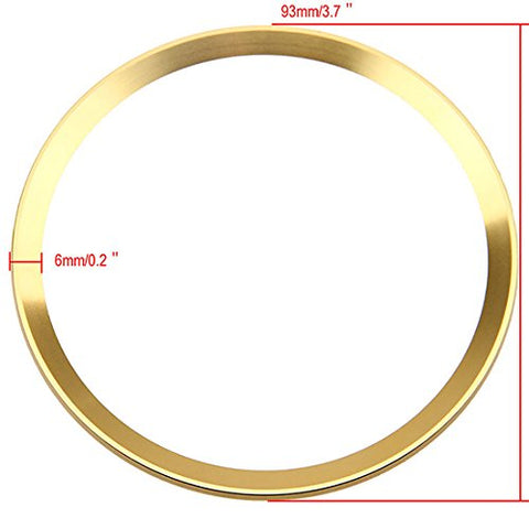 Steering Wheel Center Decoration Cover Trim For Audi A3 A6 Q3 Q5 A5 A6L Gold/Red