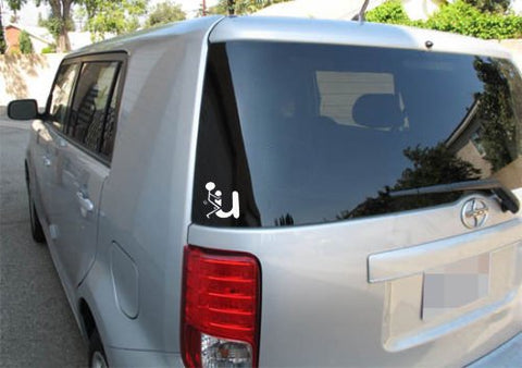 3x Funny fuck-It fuck-u JDM Illest Ricer Car Window Die-Cut Graphic Vinyl Decals for SUV Truck Car Bumper, Laptop, Wall, Mirror, Motorcycle