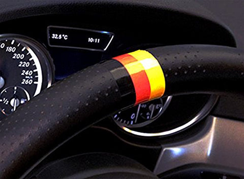 1 Set 9.8" Germany Flag or M-Colored Union Jack UK Flag Stripe Sticker Fit BMW Exterior or Interior Decoration Grille Fender Hood Side Skirt Bumper Side Mirror Dashboard