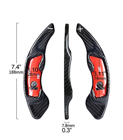 1 set Pure Real Carbon Fiber Steering Wheel Paddle DSG Shifter for Scion FRS Toyota GT86 Subaru Forester 2013 and up