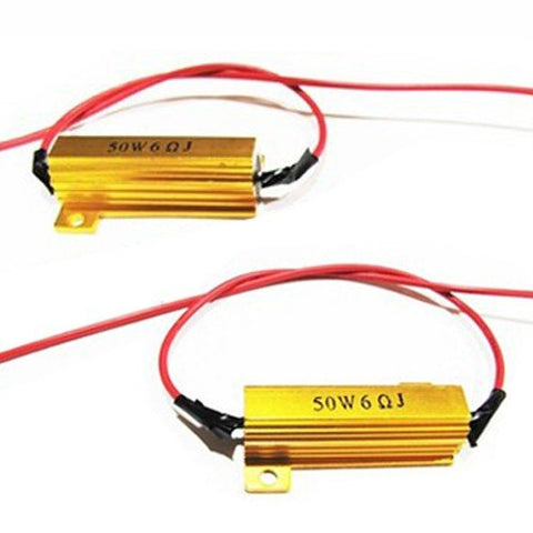 No Flashing or Burnt Out / Error Code / Hyper-Flashing 6 Ohm 50W Load Resistors