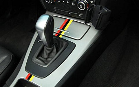 1 Set 9.8" Germany Flag or M-Colored Union Jack UK Flag Stripe Sticker Fit BMW Exterior or Interior Decoration Grille Fender Hood Side Skirt Bumper Side Mirror Dashboard