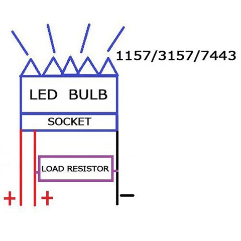 No Flashing or Burnt Out / Error Code / Hyper-Flashing 6 Ohm 50W Load Resistors
