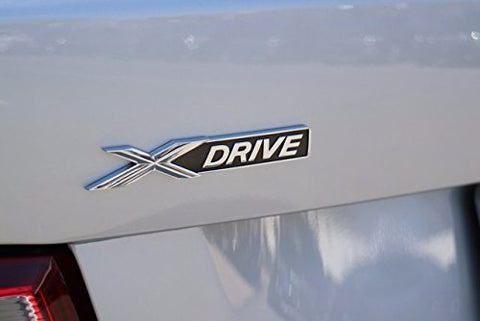 1x Red/Black X Drive Car Trunk Lid Fender Body Emblem Sticker For BMW X1 X3 X5 X6 (Black/Red)