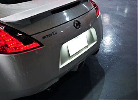 Direct Fit White LED License Plate Light Lamps For Nissan 370Z GTR Infiniti G37