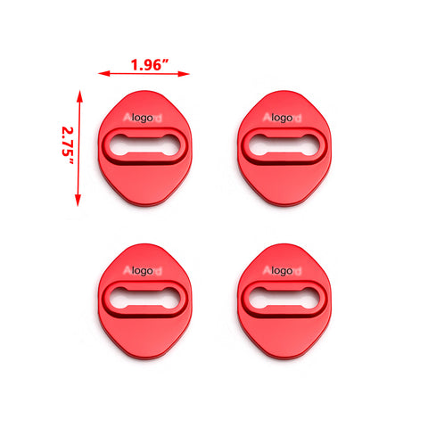 Door Lock Latches Buckle Protection Cover, Stainless Steel, Compatible with Honda Accord 2007-up(Red)