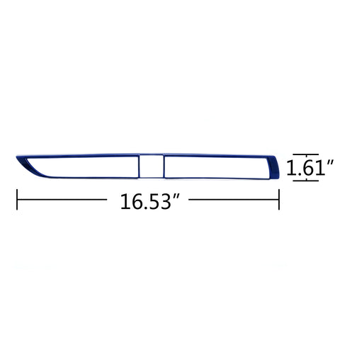 ABS Carbon Fiber / Red ABS Middle Air Vent Outlet Trim for Toyota Camry 2018 2019 2020