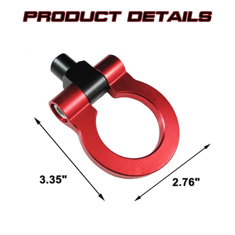 Set Anodized Alloy Red Track Racing Style Tow Hook For Audi A4/S4 B8 2008-2019