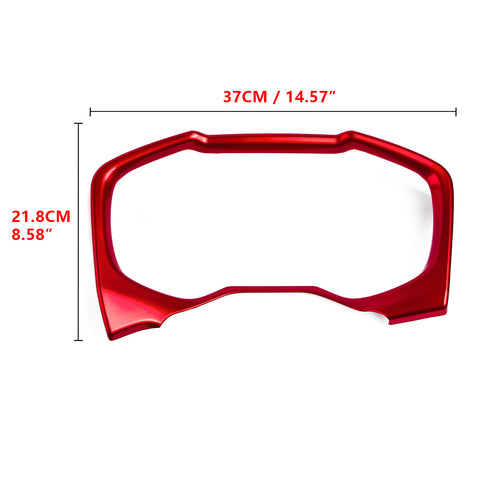 Inner Center Console Dashboard Instrument Frame Cover Trim, Sporty Red, Compatible with Toyota RAV4 2019-2024