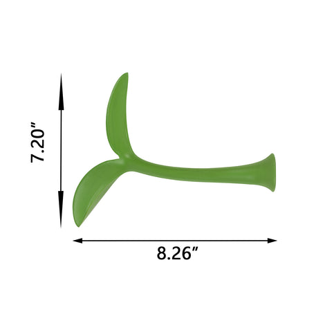 Racing Style Green Sapling Antenna Roof Stickers Decor For Car Front Rear Bumper