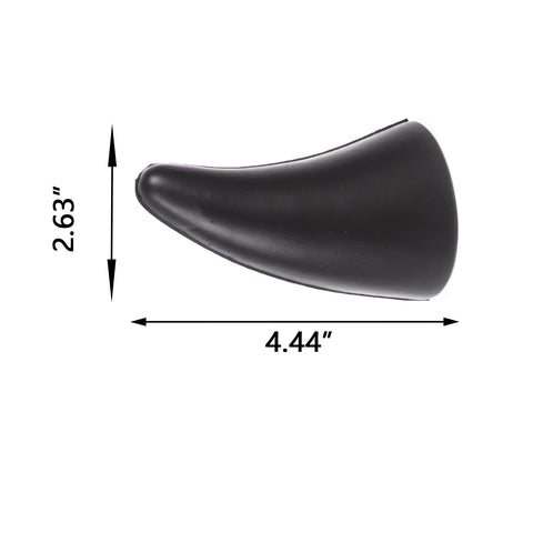 2Pcs Black Devil Bull Horn Antenna Roof Stickers Decor For Car Front Rear Bumper