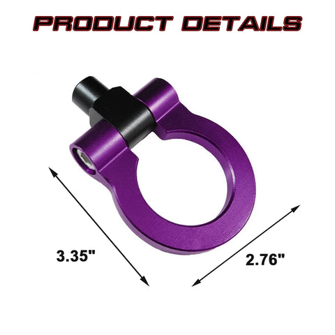 Set Purple Track Racing Aluminum Tow Hook Ring For Honda Fit Acura TL 2006-2008