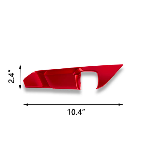 Inner Door Handle Bowl Side Panel Control Panel Cover Trim, Sporty Red, Compatible with Toyota RAV4 2019-2024