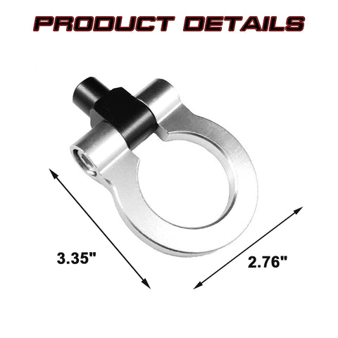 Silver Metal Track Racing Style Aluminum Tow Hook For Mercedes Benz C E S M GLA GLK