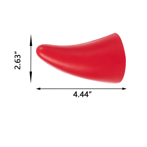 2Pcs Red Devil Bull Horn Antenna Roof Stickers Decor For Car Front Rear Bumper