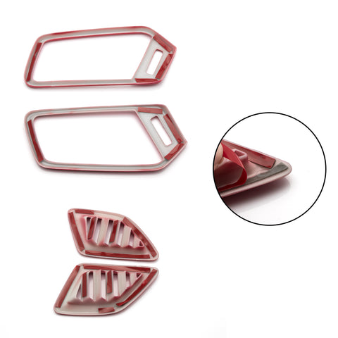 for Honda Accord 2018 2019 Dashboard Air Vent AC Outlet Cover Frame Trim, Red Interior Decoration