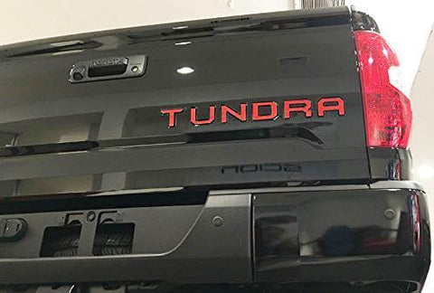 Gloss Black \ Brushed Aluminum Gold \ Brushed Aluminum Silver \ Matte Black\ Glossy Red Tundra Trunk Tailgate Decal Sticker For TOYOTA TUNDRA 2014- 2018