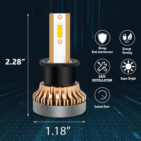 For Toyota Corolla 2001 2002 2003 2004 LED Fog Light Bulbs Bright Golden Yellow