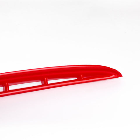 2Pcs Exterior Front Fog Light Driving Lamp ABS Molding Cover Trim For Hyundai Palisade 2020-2022, Red