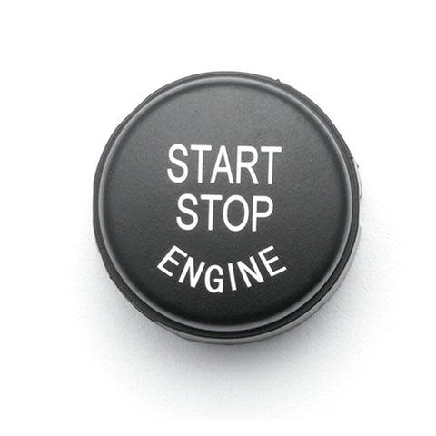Engine Start Stop Button Power Ignition Push Switch Cover Trim for BMW F01 F02 F10 F11 F12 F13 F15 F16 F20 F21 F22 F23 F25 F26 F30 F31 F32 F33 F48 (F Class without OFF Button), Matte Black