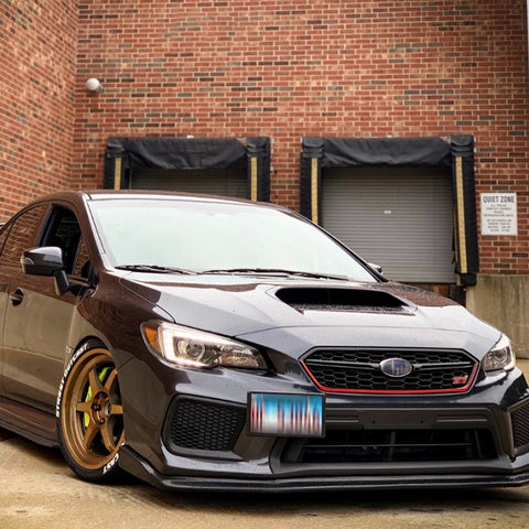 for Subaru WRX STI 2018 2019 2020 Front Grille Pinstripe Vinyl Sticker Glossy Red, Styling Front Hood Panel Edge Molding Trim Decal