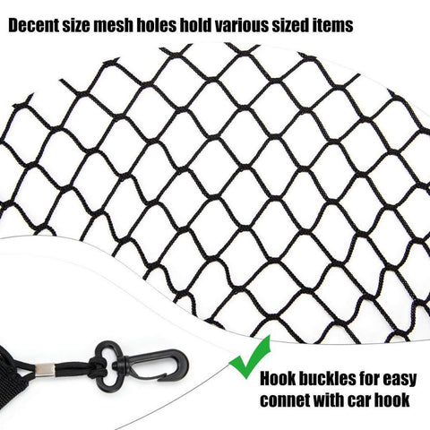 Trunk Envelope Cargo Storage hatchback Rear Luggage Cargo Nylon Net Organizer For Honda Accord 4D Toyota Camry Ford Mustang