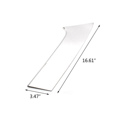 2pcs Stainless Steel Car Rear Window Spoiler Pillar Cover Trunk Wing Side Trim for Nissan Rogue T32 X-Trail 2014-2019