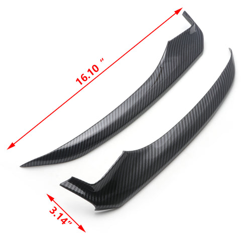ABS Carbon Fiber Front Bumper Lip Cover Moulding Trim for Toyota Camry SE XSE 2018 2019 2020, Sporty Car Front Bumper Splitter Cover Trim Spoiler Diffuser Deflector
