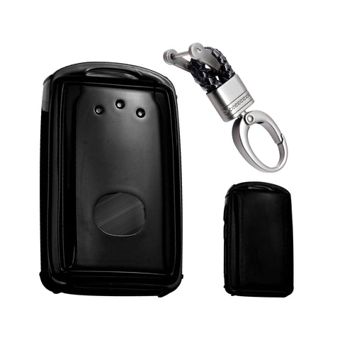 Black Soft TPU Full Protect Remote Smart Key Fob Cover For Mazda CX-9 2020-2025