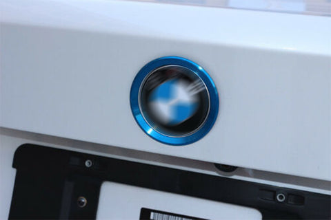 2Pcs Front Hood Rear Trunk Emblem Logo Surrounding Ring For BMW 5 Series F10 F11