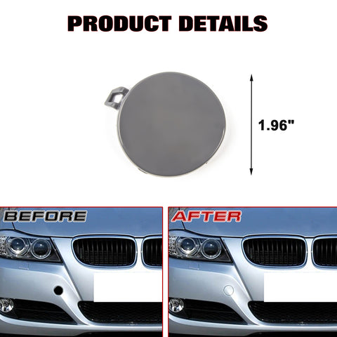 Front Bumper Tow Hook Cap Replacement Cover For BMW 3 Series 328i E90 LCI 09-12