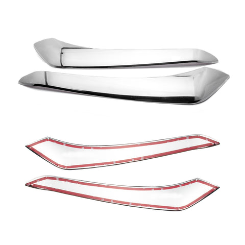 4pcs for Toyota Highlander 2014-2016 Tail Light Eyelid Eyebrow Chrome Overlay Trim Cover