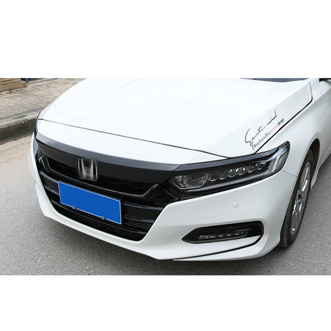 5pcs Red / Carbon Fiber Style Vinyl Front Hood Grille Grill Molding Trim Sticker Decal for Honda Accord 2018 2019