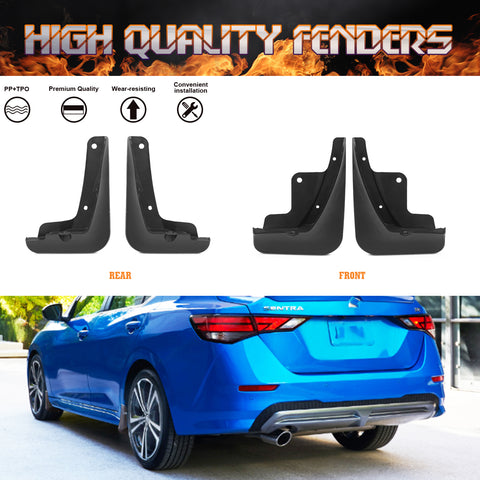 Mud Flaps Splash Guards Fender Mudguard For Nissan Sentra Sylphy Sedan 2020-2022