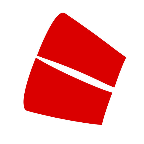 Red KK Vinyl Upper Fender Side Vent Film Stickers For Subaru WRX STI 2015-2021