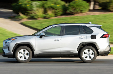 Fuel Tank Gas Box Cap Compatible with Toyota RAV4 2019-2021, Carbon Fiber Black